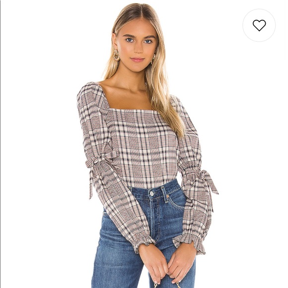 Line & Dot Tops - Line & Dot Quinn Tie Up Top